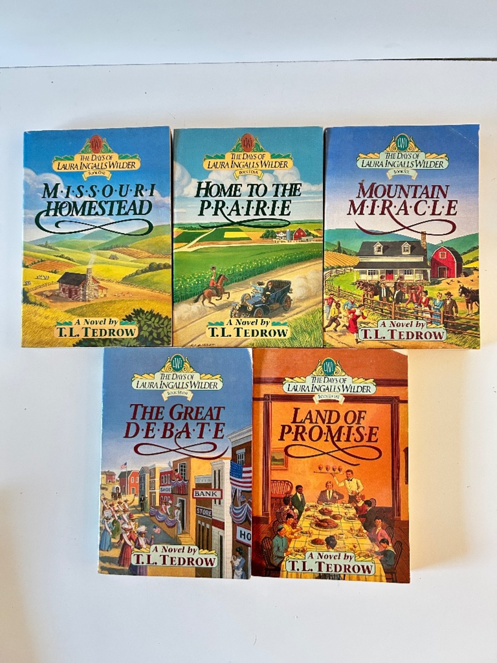 Unread The Days of Laura Ingalls Wilder Set by TL Tedrow Books 1 4 6 7 8